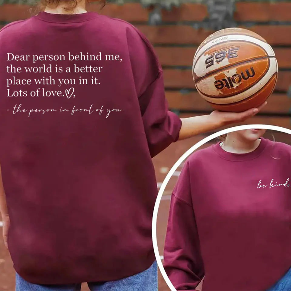 Be Kind Graphic Sweatshirt for Women - Inspirational Design