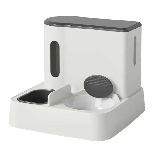 Automatic Cat/dog Feeder & Water Dispenser with Dual Bowl Design