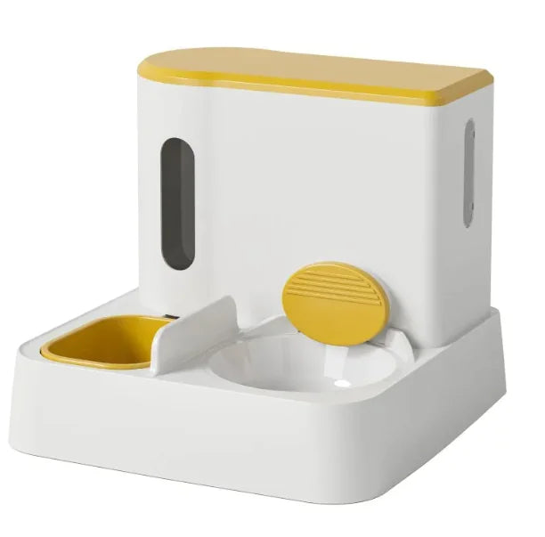 Automatic Cat/dog Feeder & Water Dispenser with Dual Bowl Design