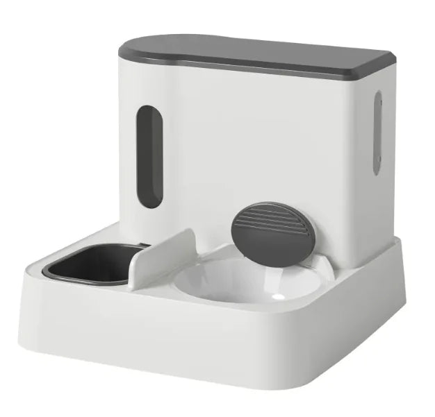 Automatic Cat/dog Feeder & Water Dispenser with Dual Bowl Design
