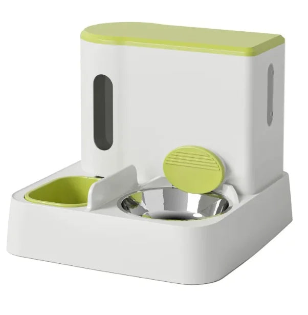 Automatic Cat/dog Feeder & Water Dispenser with Dual Bowl Design