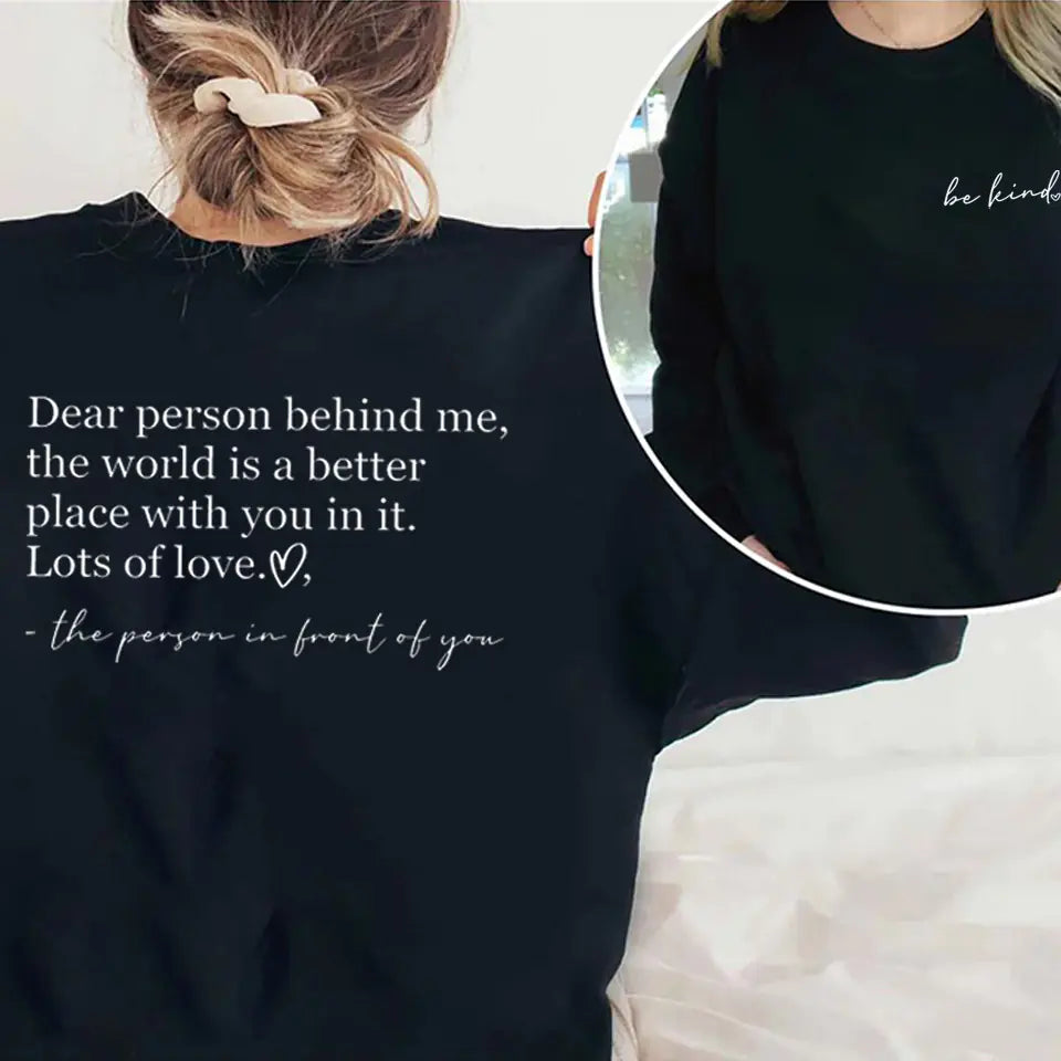 Be Kind Graphic Sweatshirt for Women - Inspirational Design