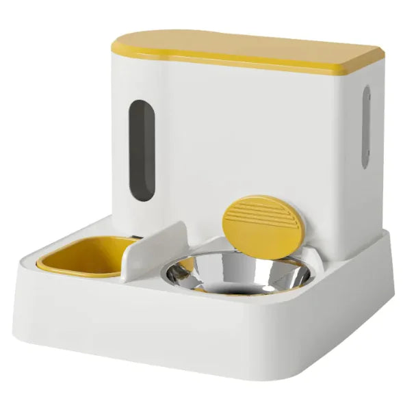 Automatic Cat/dog Feeder & Water Dispenser with Dual Bowl Design