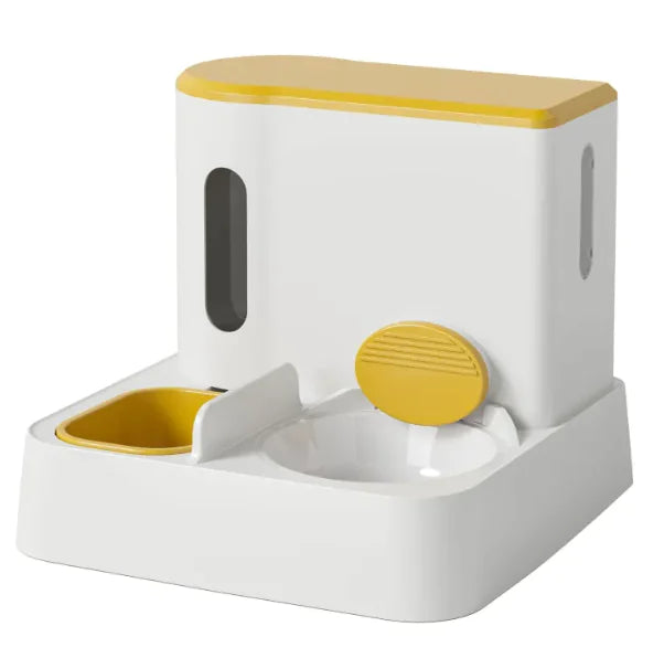 Automatic Cat/dog Feeder & Water Dispenser with Dual Bowl Design