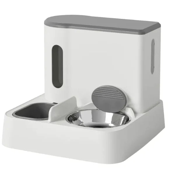Automatic Cat/dog Feeder & Water Dispenser with Dual Bowl Design