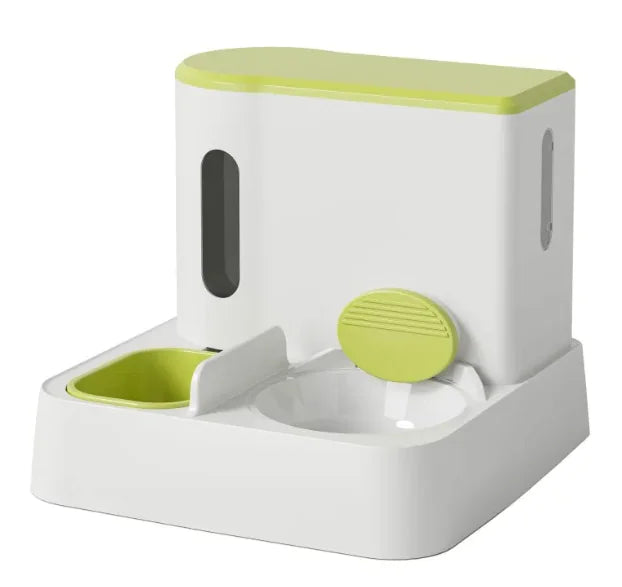 Automatic Cat/dog Feeder & Water Dispenser with Dual Bowl Design
