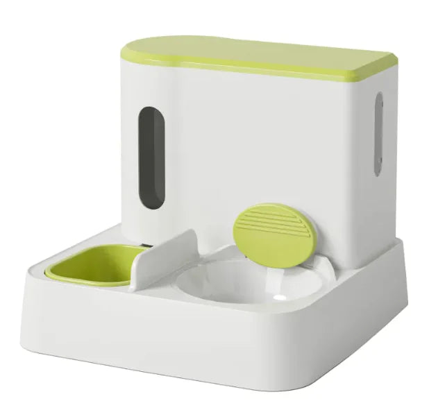 Automatic Cat/dog Feeder & Water Dispenser with Dual Bowl Design